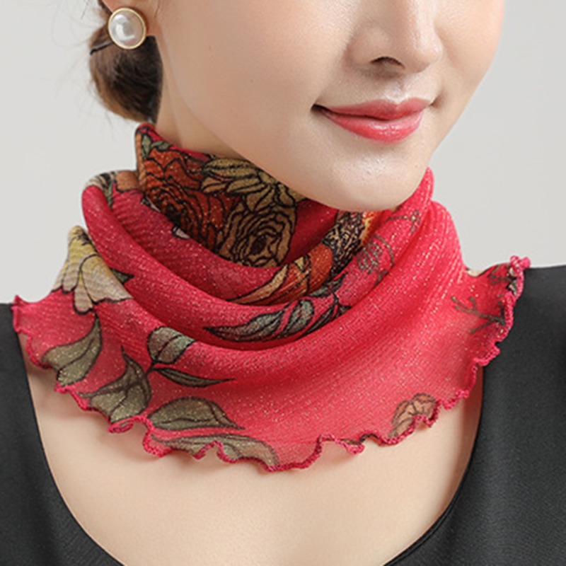 Wiosna lato szyfonowy szalik z – Face Scarf Mask recenzja i cena